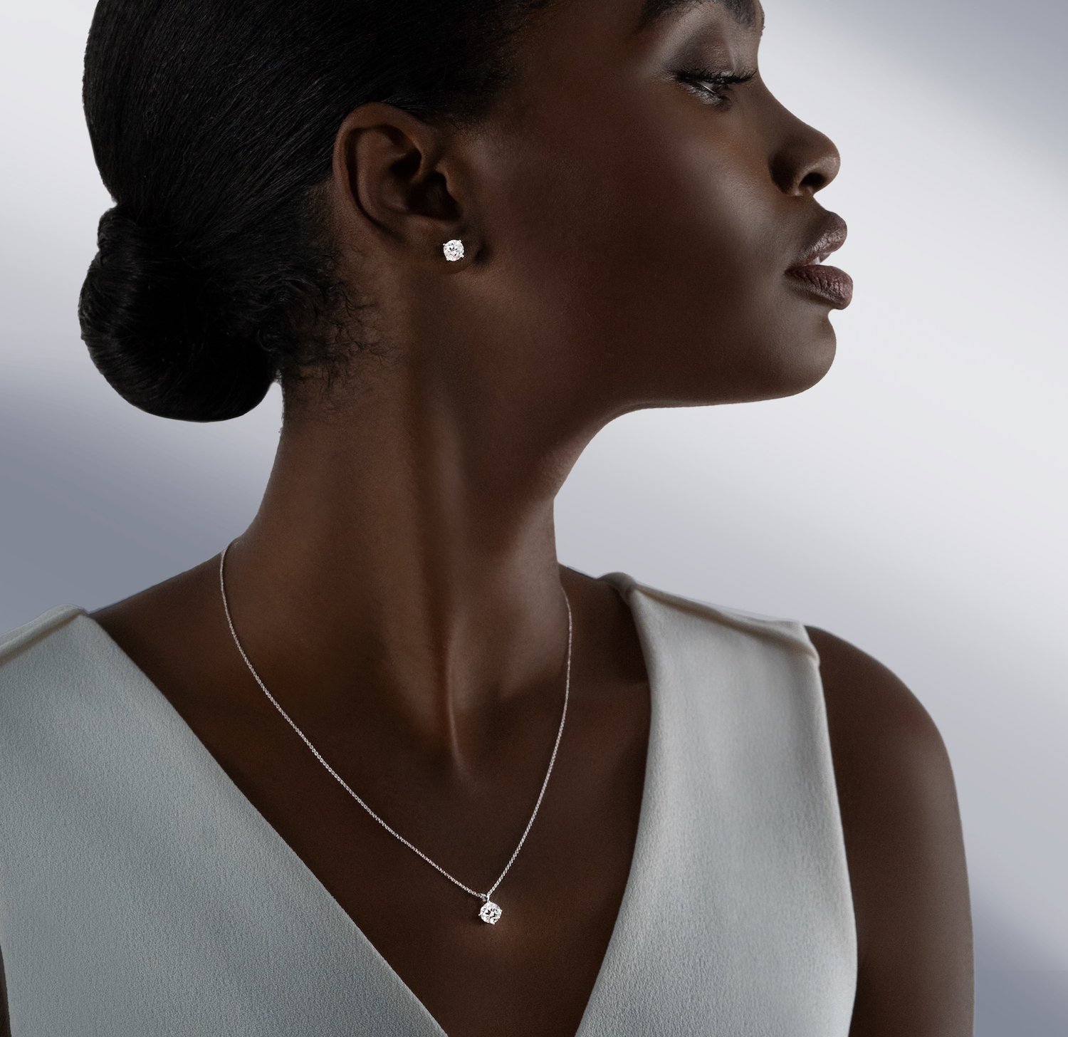 Lightbox 1-Carat Lab Grown Diamond Solitaire Necklace